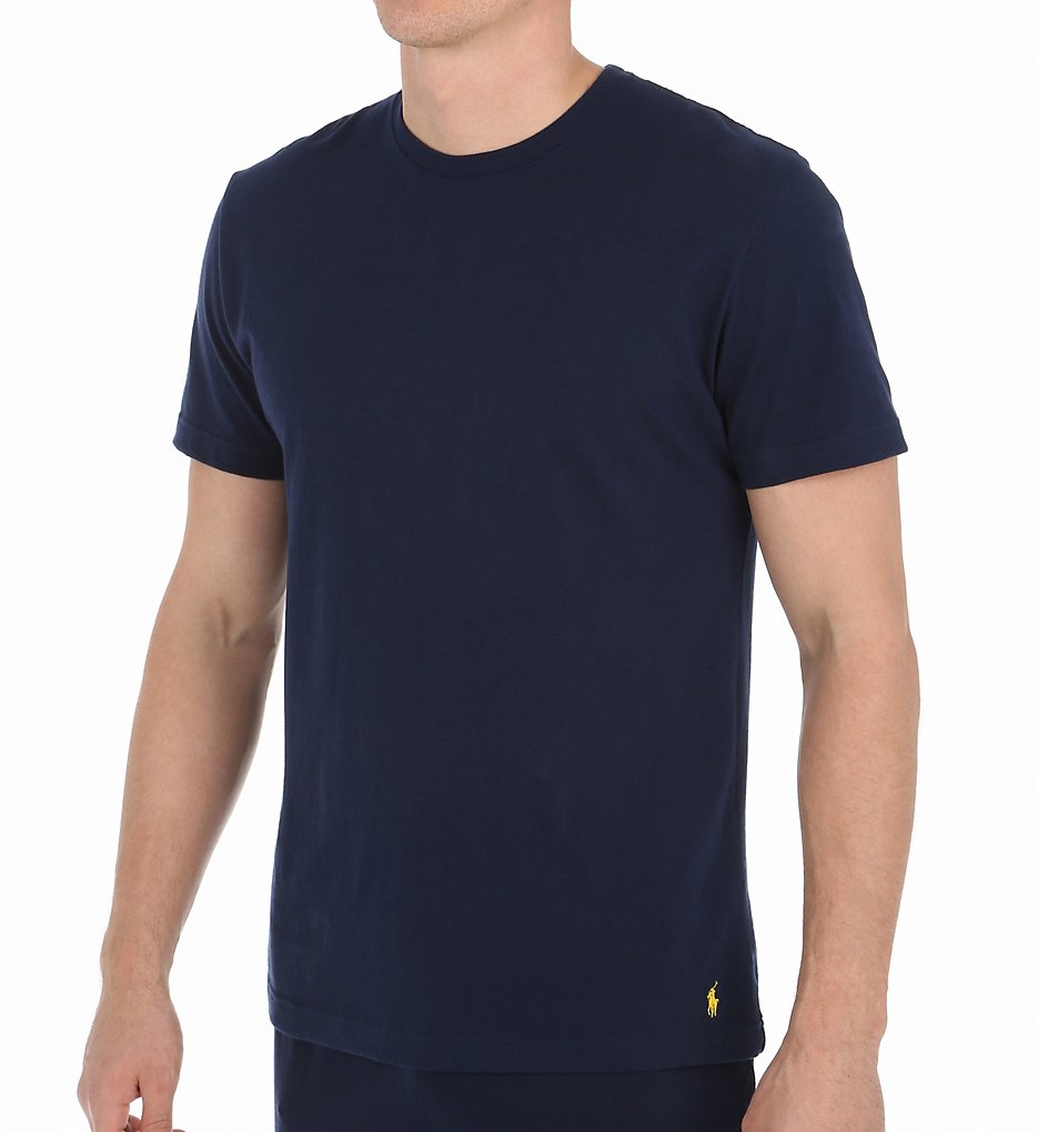 Polo Ralph Lauren L161 Relaxed Fit 100% Cotton Short Sleeve Crew (Cruise Navy)