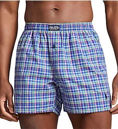 Cotton Classic Fit 40's Woven Boxer Mediterranean/Navy S