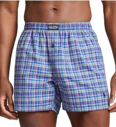 Cotton Classic Fit 40's Woven Boxer Mediterranean/Navy S