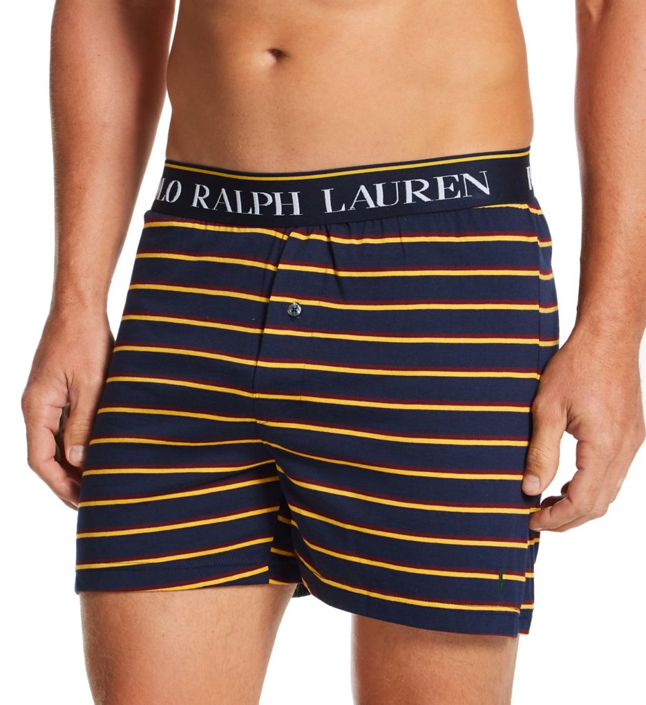 Polo Ralph Lauren knit boxers with all-over pony logo in red