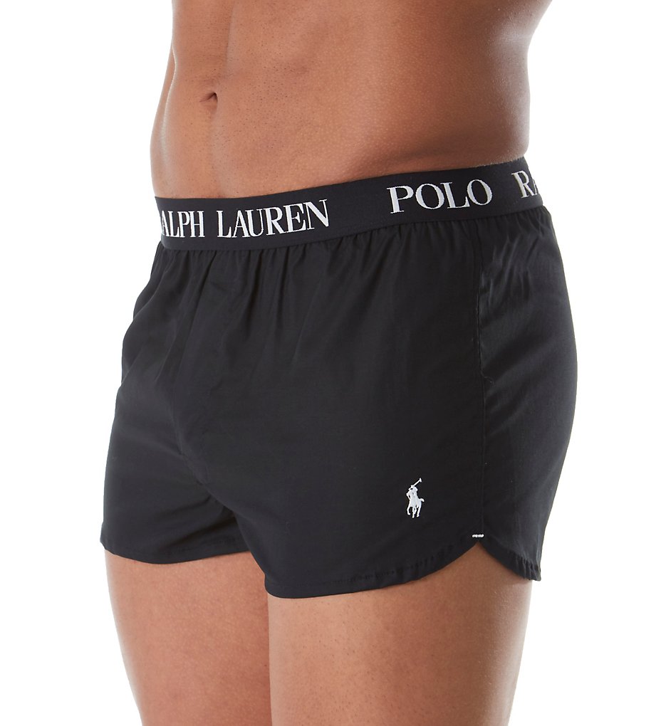 Polo Ralph Lauren L214RL Vintage Cotton Stretch Woven Boxer (Polo Black)