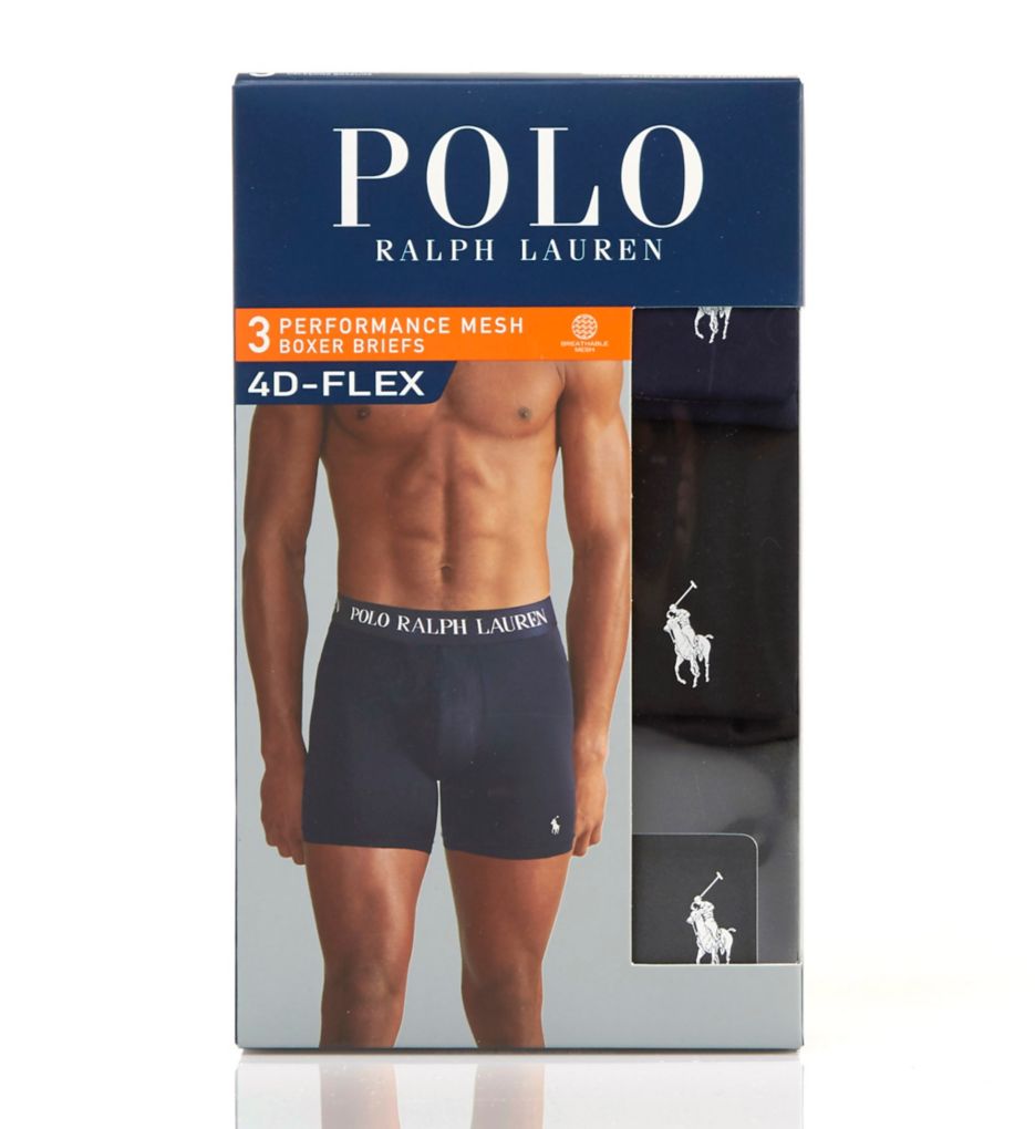 Polo Ralph Lauren 4-D-Flex Performance Mesh Boxer Briefs 3-Pack (3 Polo  Black/White) Men's Underwear - ShopStyle