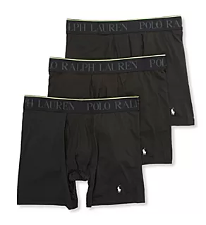4D Flex Performance Air Long Boxer Briefs - 3 Pack PoBlac L