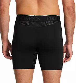 4D Flex Performance Air Long Boxer Briefs - 3 Pack PoBlac L