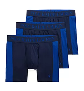 4D Flex Max Boxer Brief w/Rib Side Panel - 3 Pack Cruise Navy/Royal S