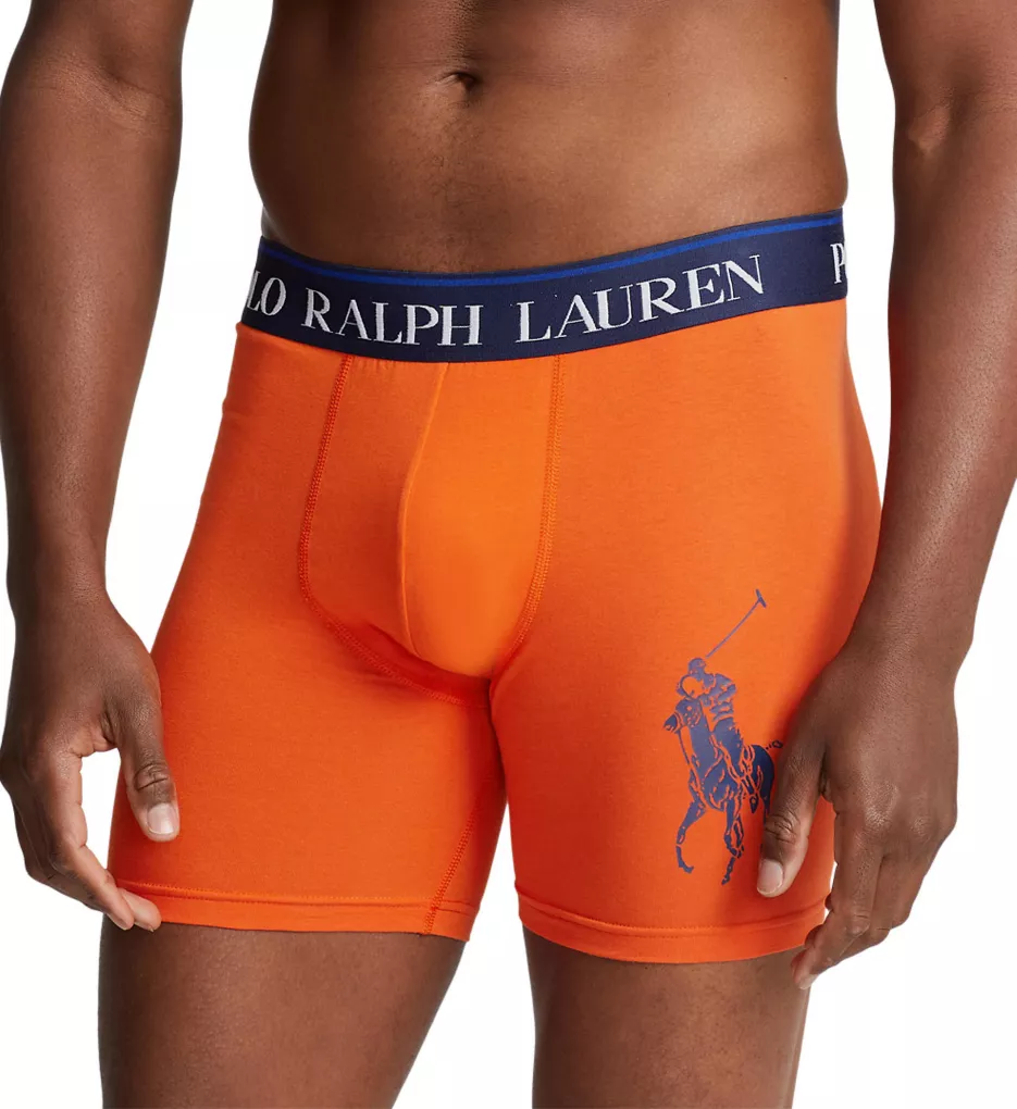 Polo Player Stretch Jersey Pouch Boxer Brief Dusk Orange S