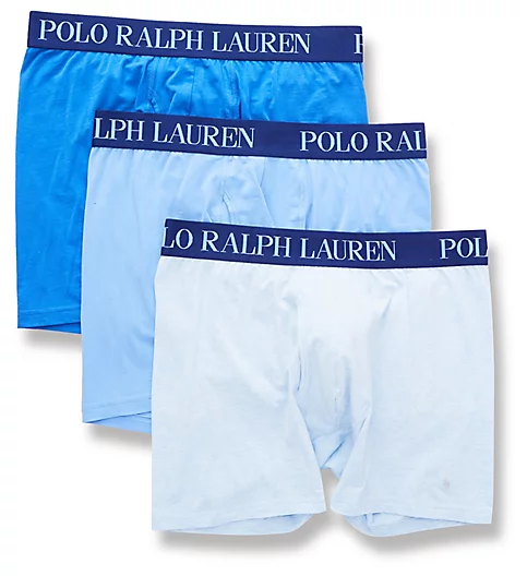 Polo Ralph Lauren 4D-Flex Lightweight Boxer Briefs - 3 Pack Elite/Cabana Blue/Iris M 