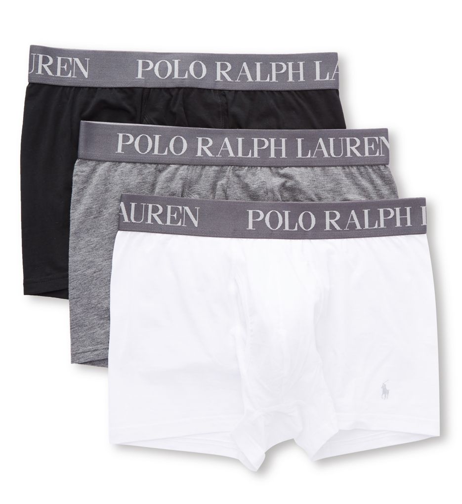 4D-Flex Lightweight Trunks - 3 Pack White/Fortress/Black L by Polo...