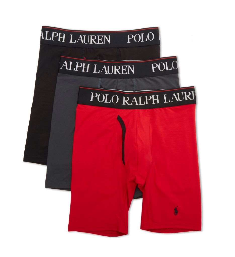 Polo Ralph Lauren Men's 3-Pack. 4-d Flex Cool Microfiber Boxer Briefs