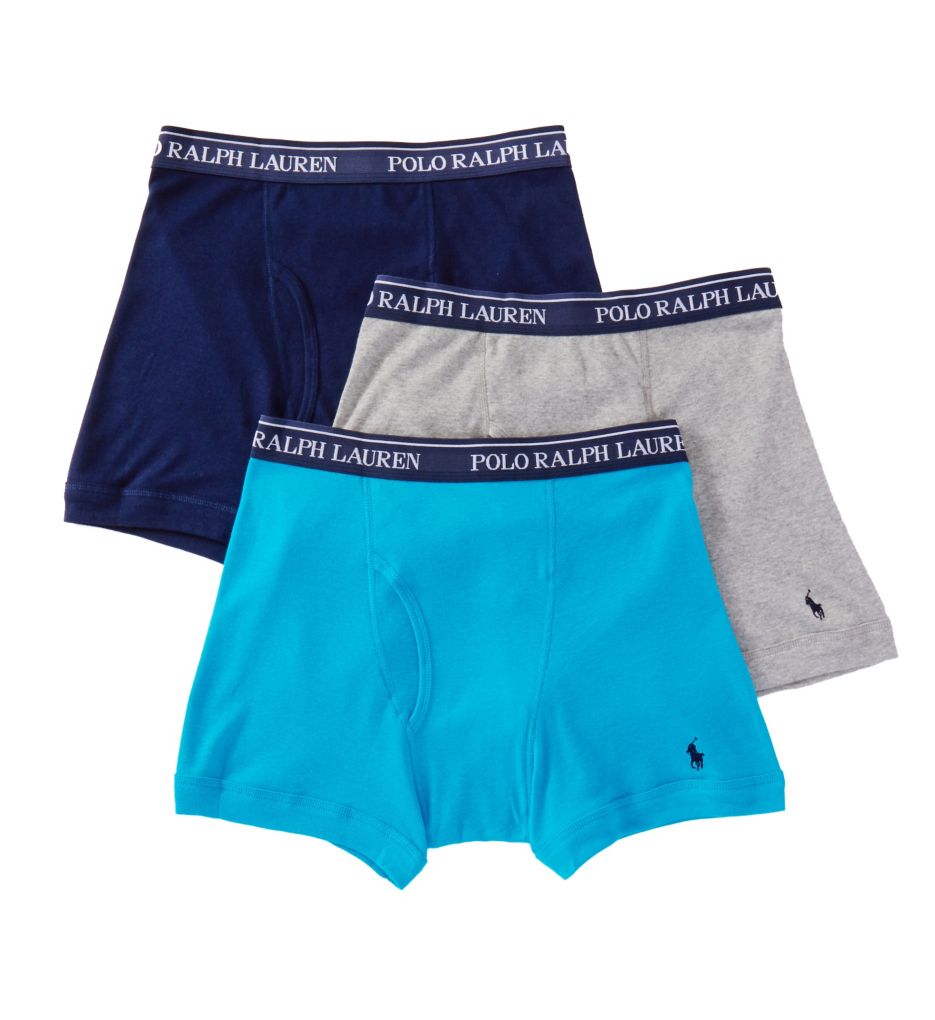 Polo Ralph Lauren LCBBP3 Classic Fit 100% Cotton Boxer Briefs - 3 Pack