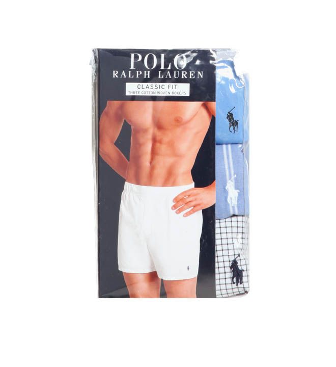 Classic Fit 100% Cotton Woven Boxers - 3 Pack-cs2