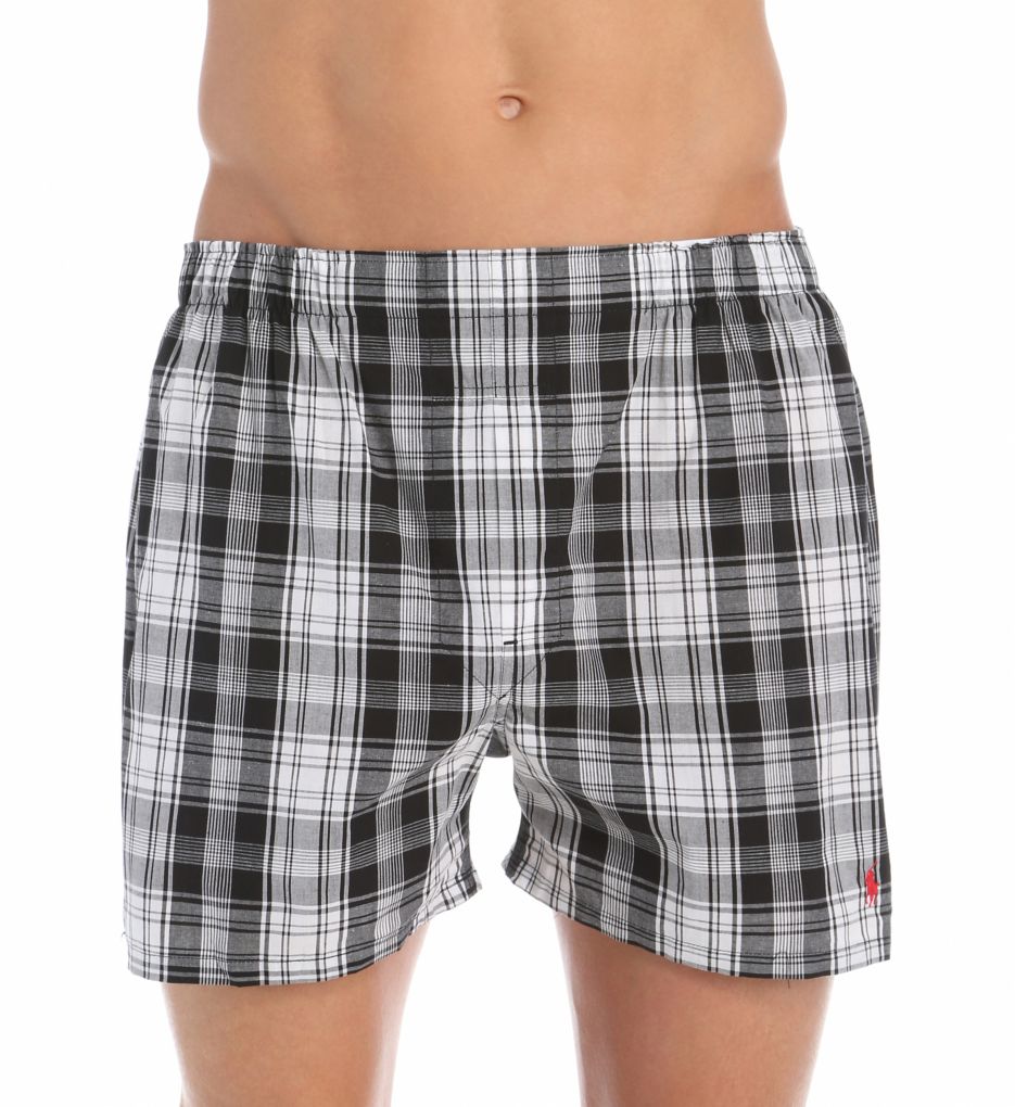 Classic Fit 100% Cotton Woven Boxers - 3 Pack-fs