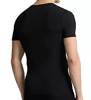 Perfect Flex Tee V-Neck T-Shirt - 2 Pack Polo Black / Silver S