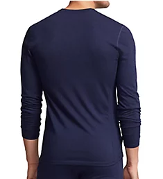 Wool Blend Base Layer Long Sleeve Tee w/Side Panel Cruise Navy S