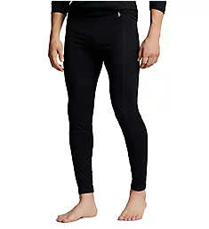 Wool Blend Base Layer Pant with Side Panels Polo Black S