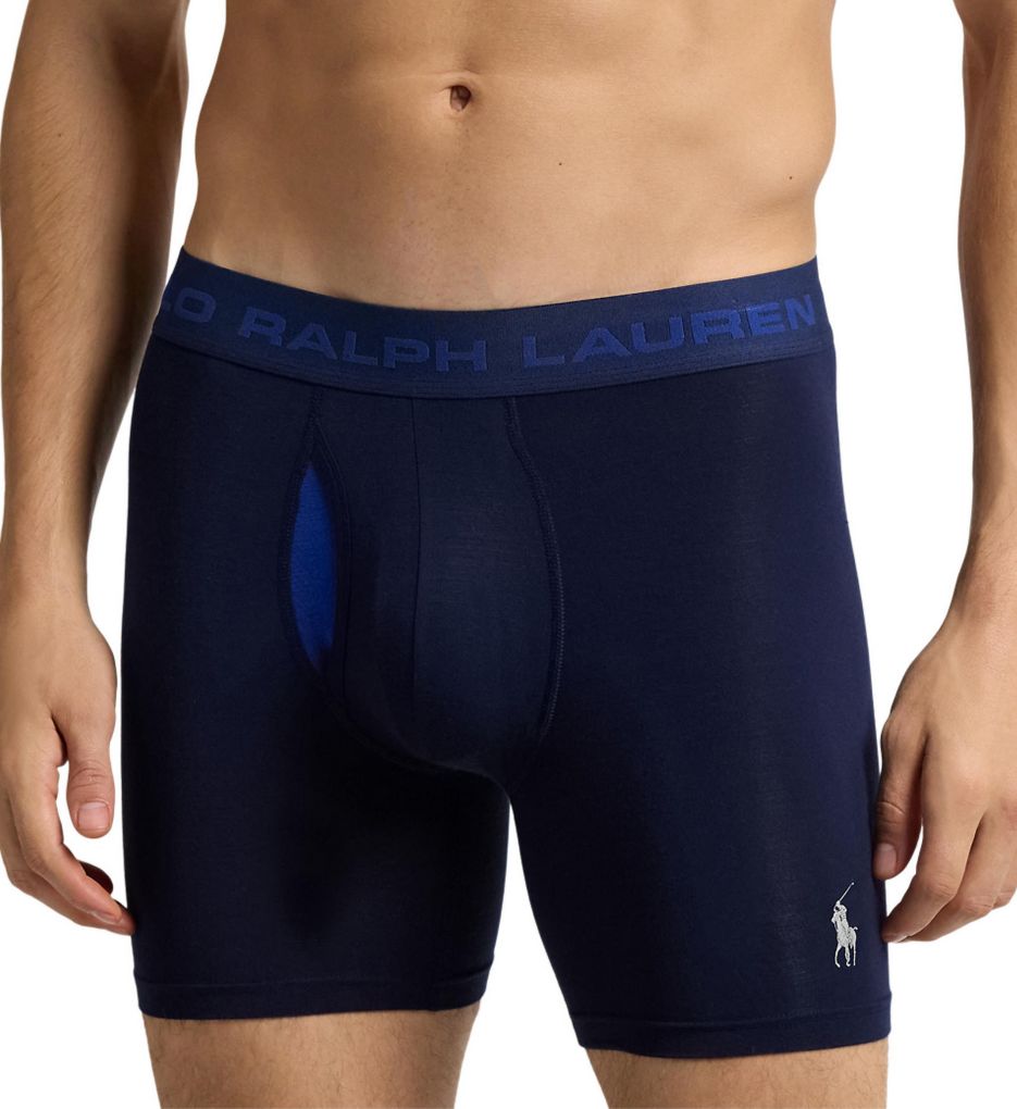 Polo Ralph Lauren Perfect Flex Pouch Boxer Brief - 3 Pack Cruise Navy M  - Image 1