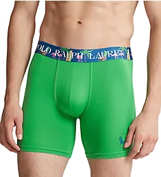 Recycled Microfiber Boxer Brief w/ Pouch Golf Green/Royal S