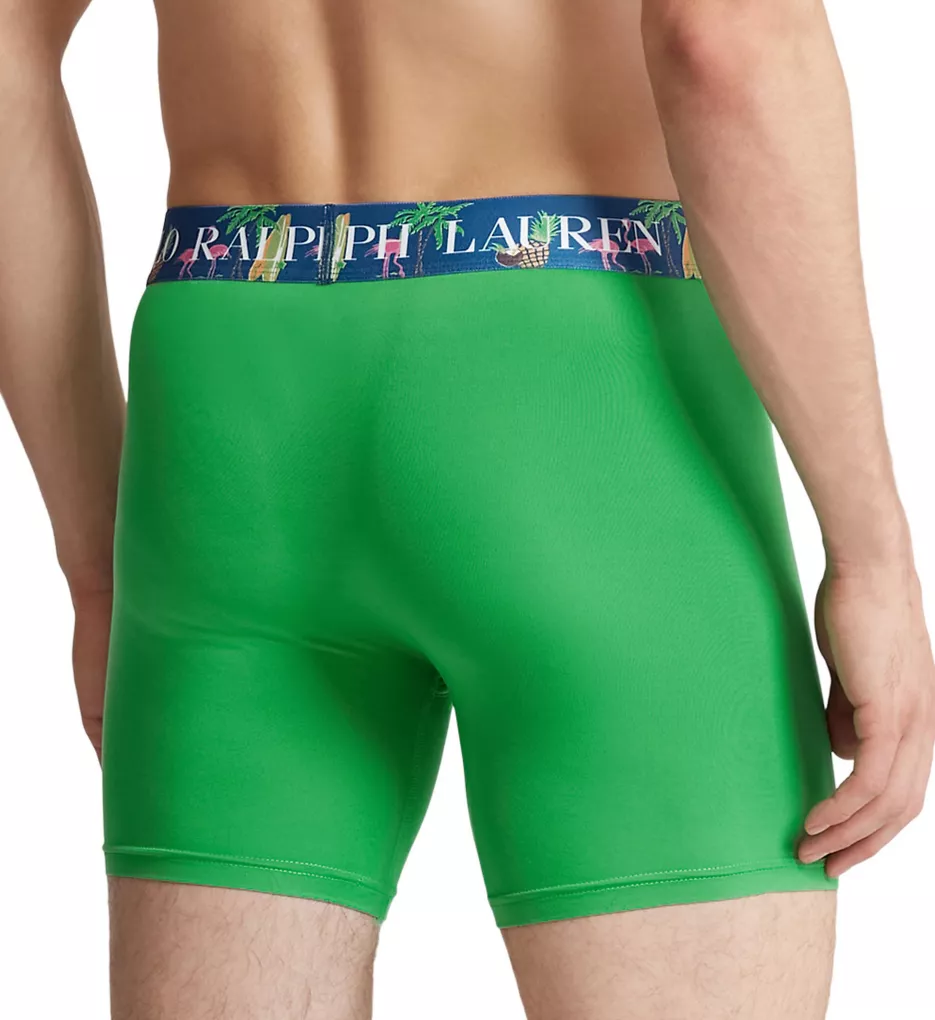 Recycled Microfiber Boxer Brief w/ Pouch Golf Green/Royal S