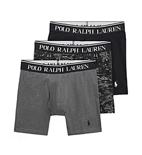 Organic Cotton Boxer Brief - 3 Pack Charcoal/Grey/Black S