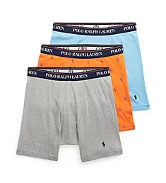 Classic Fit Cotton Mid-Rise Boxer Brief - 3 Pack Andover/Orange/Blue S
