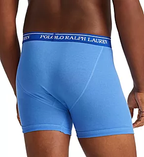Classic Fit Cotton Mid-Rise Boxer Brief - 3 Pack Blue/Royal/Navy M