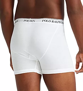 Classic Fit Cotton Mid-Rise Boxer Brief - 3 Pack WHT L