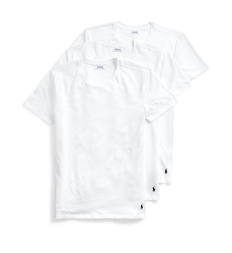 Image of Classic Fit 100% Cotton Crew T-Shirt - 3 Pack