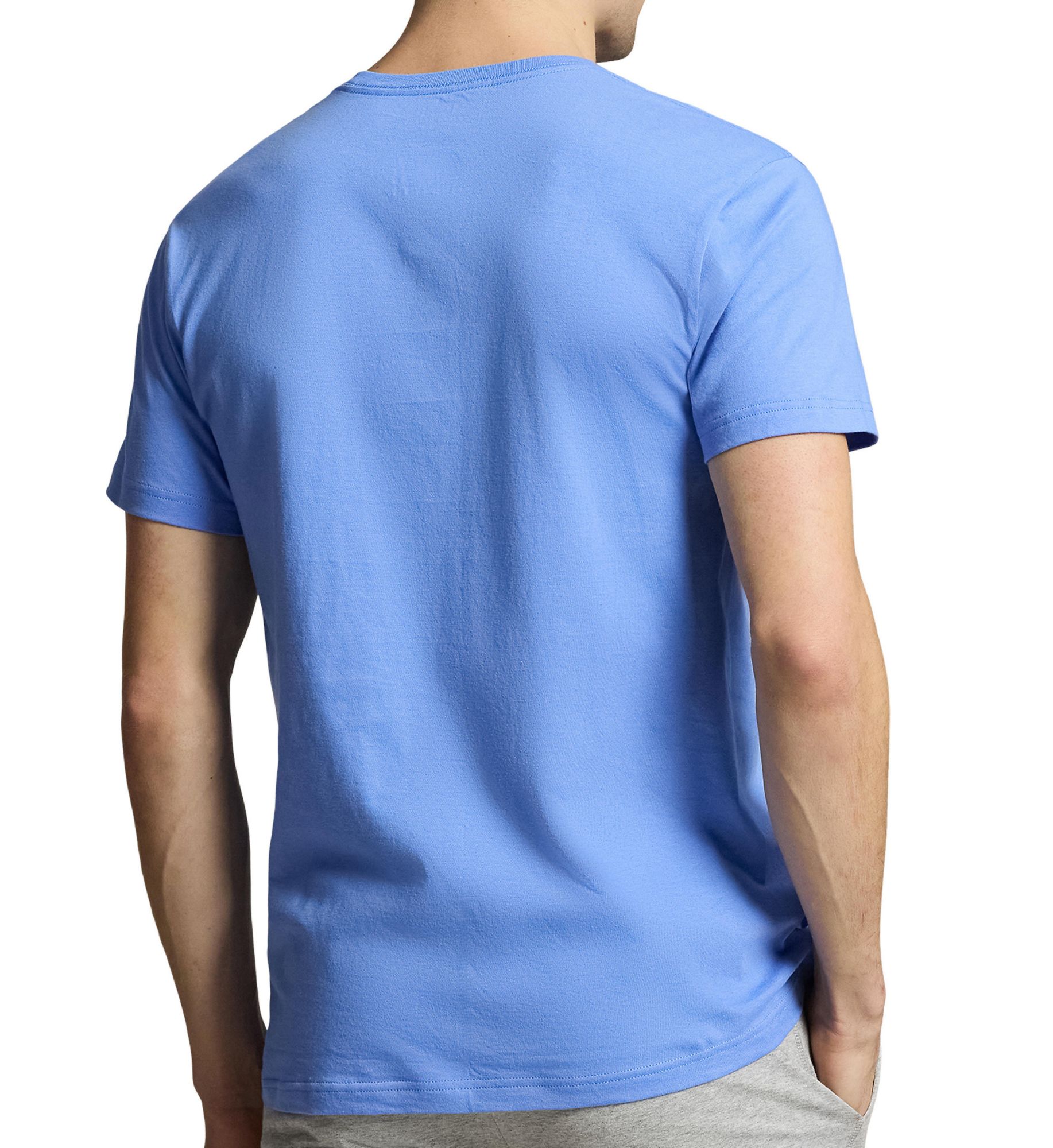 Polo Ralph Lauren Classic Fit 100% Cotton Crew T-Shirt - 3 Pack Blue/Black/Andover XL  - Image 2