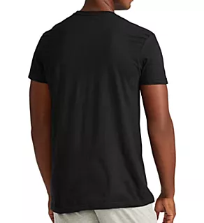 Classic Fit 100% Cotton Crew T-Shirt - 3 Pack Polo Black L