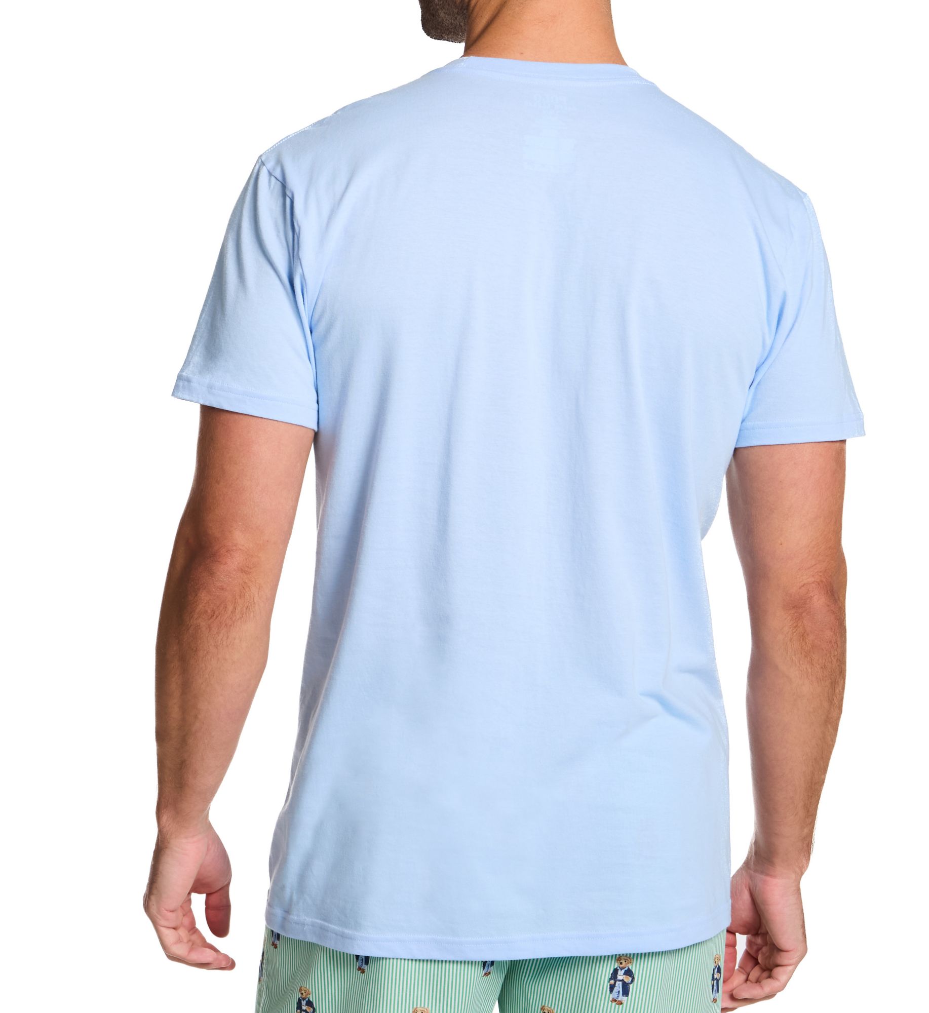 Polo Ralph Lauren Classic Fit 100% Cotton Crew T-Shirt - 3 Pack White/Green/Blue L  - Image 2