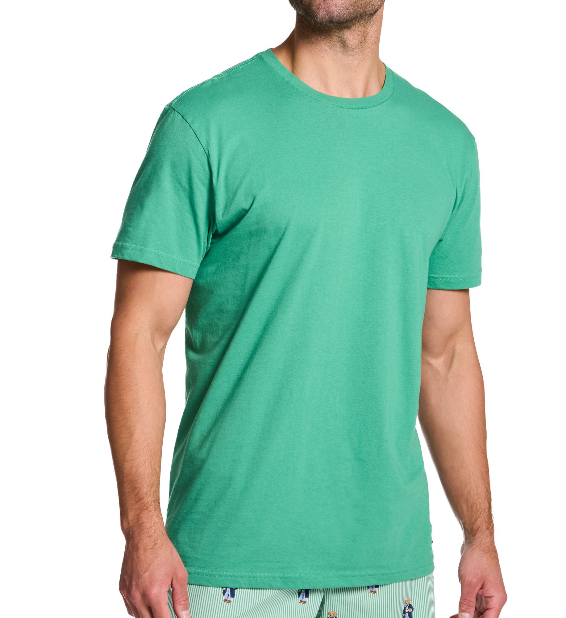 Polo Ralph Lauren Classic Fit 100% Cotton Crew T-Shirt - 3 Pack White/Green/Blue L  - Image 1