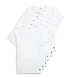 Cotton Classic Crew Neck T-Shirt - 6 Pack WHT S