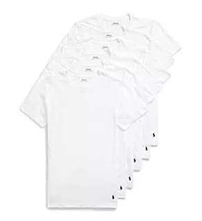Cotton Classic Crew Neck T-Shirt - 6 Pack WHT M