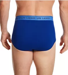 Classic Fit Cotton Mid-Rise Briefs - 4 Pack Blue/Royal/Navy L