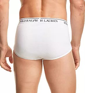 Classic Fit Mid Rise Briefs - 6 Pack WHT 2XL