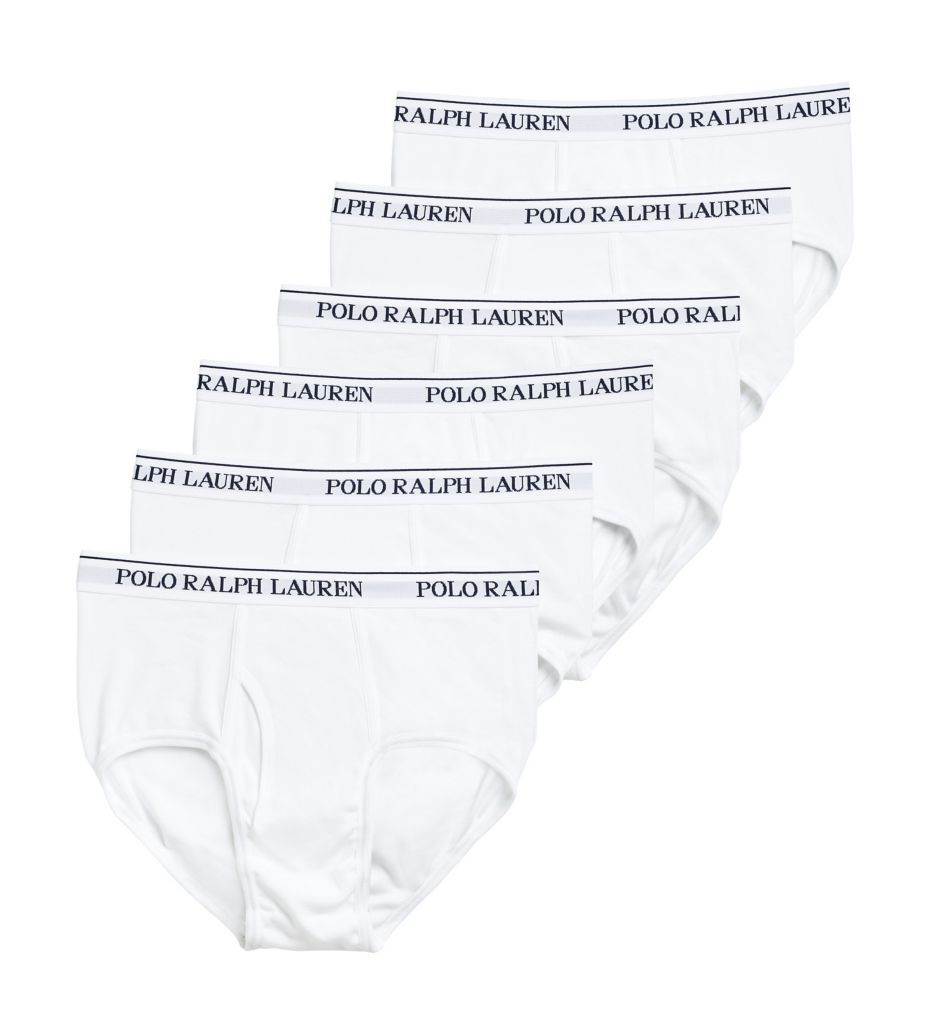Classic Fit Mid Rise Briefs - 6 Pack by Polo Ralph Lauren