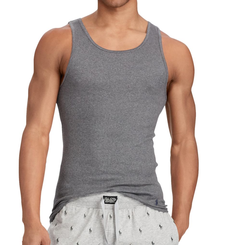 Classic Fit 100% Cotton Ribbed Tank - 3 Pack by Polo Ralph Lauren