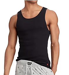 Classic Fit 100% Cotton Ribbed Tank - 3 Pack