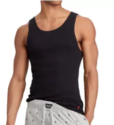 Classic Fit 100% Cotton Ribbed Tank - 3 Pack