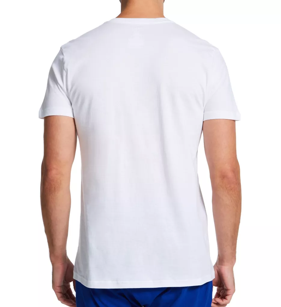 Classic Fit 100% Cotton V-Neck T-Shirt - 3 Pack White S