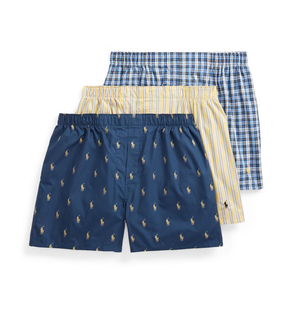 Polo Ralph Lauren Classic Fit W/ Wicking 3-pack Knit Boxers in
