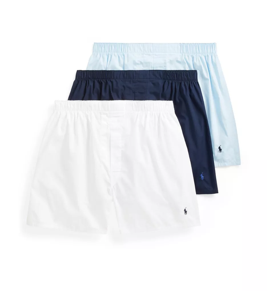 Classic Fit Woven Boxer - 3 Pack WHT S