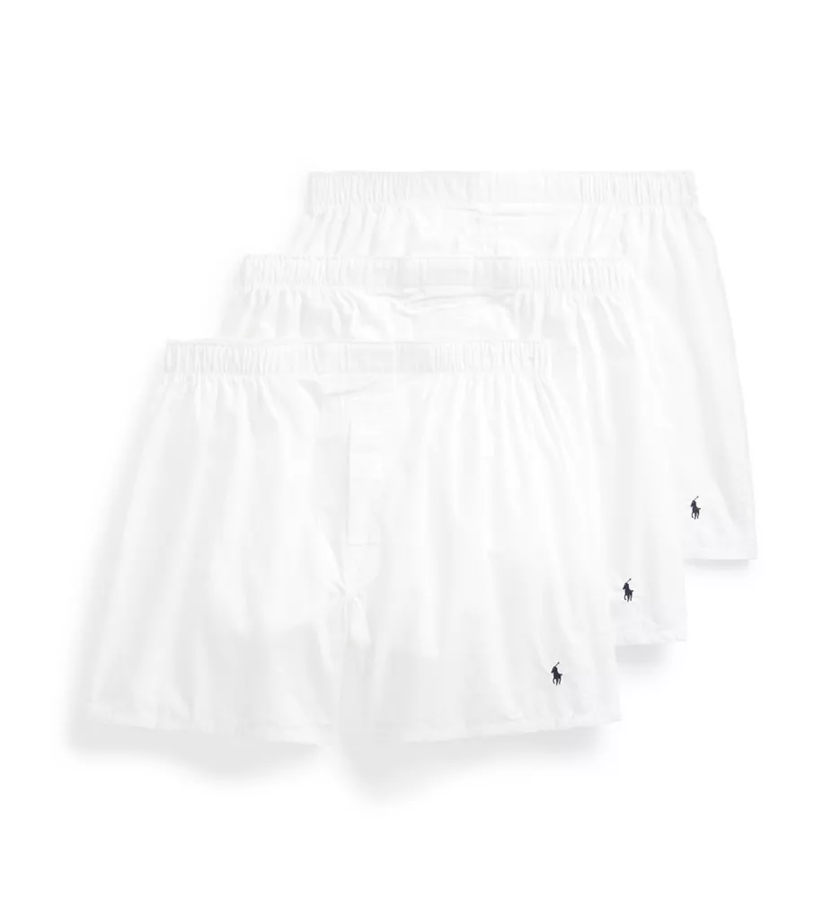 Classic Fit Woven Boxer - 3 Pack WHT M by Polo Ralph Lauren