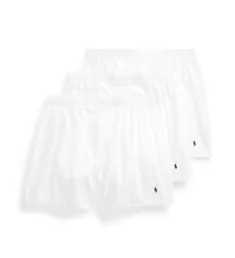 Classic Fit Woven Boxer - 3 Pack WHT M