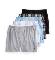 Classic Fit Cotton Woven Boxer - 5 Pack