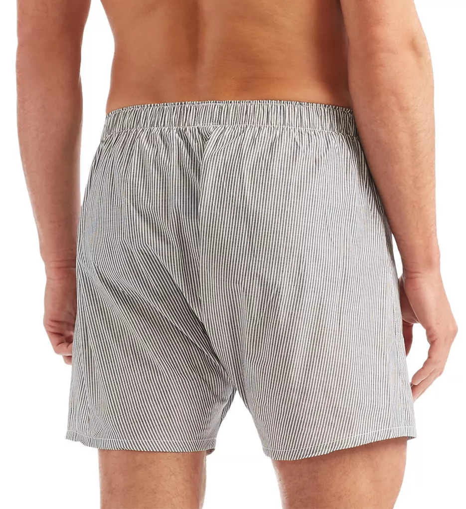 Classic Fit Cotton Woven Boxer - 5 Pack STRPBK M