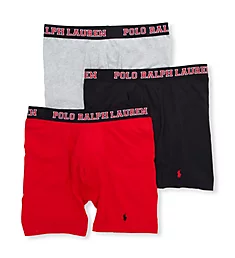 Classic Fit Breathable Mesh Boxer Brief - 3 Pack Polo Black/Red/Andover 2XL
