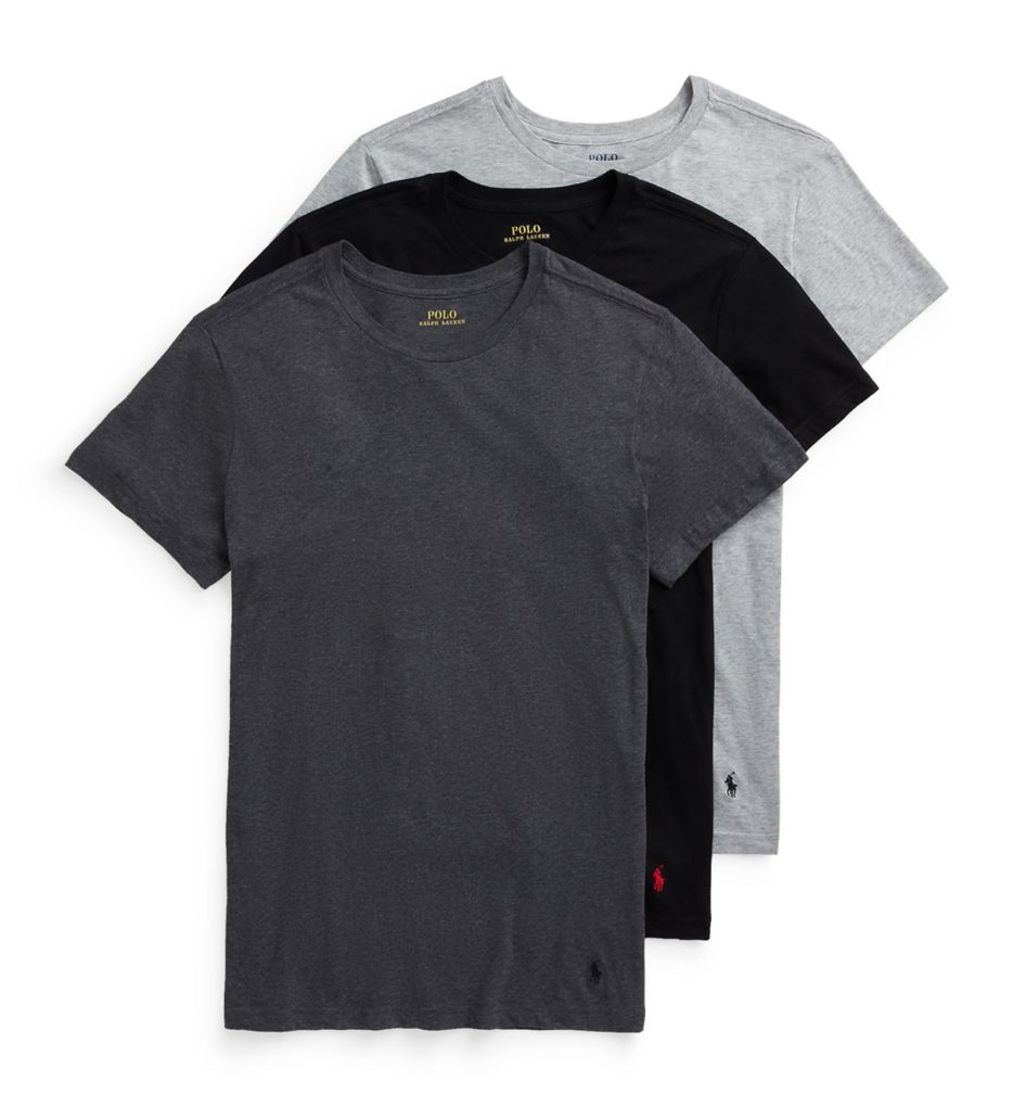 Slim Fit 100% Cotton Crew T-Shirt - 3 Pack by Polo Ralph Lauren