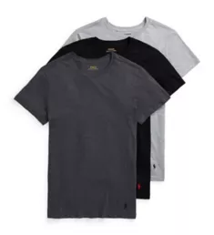 Slim Fit 100% Cotton Crew T-Shirt - 3 Pack ANDMBK M