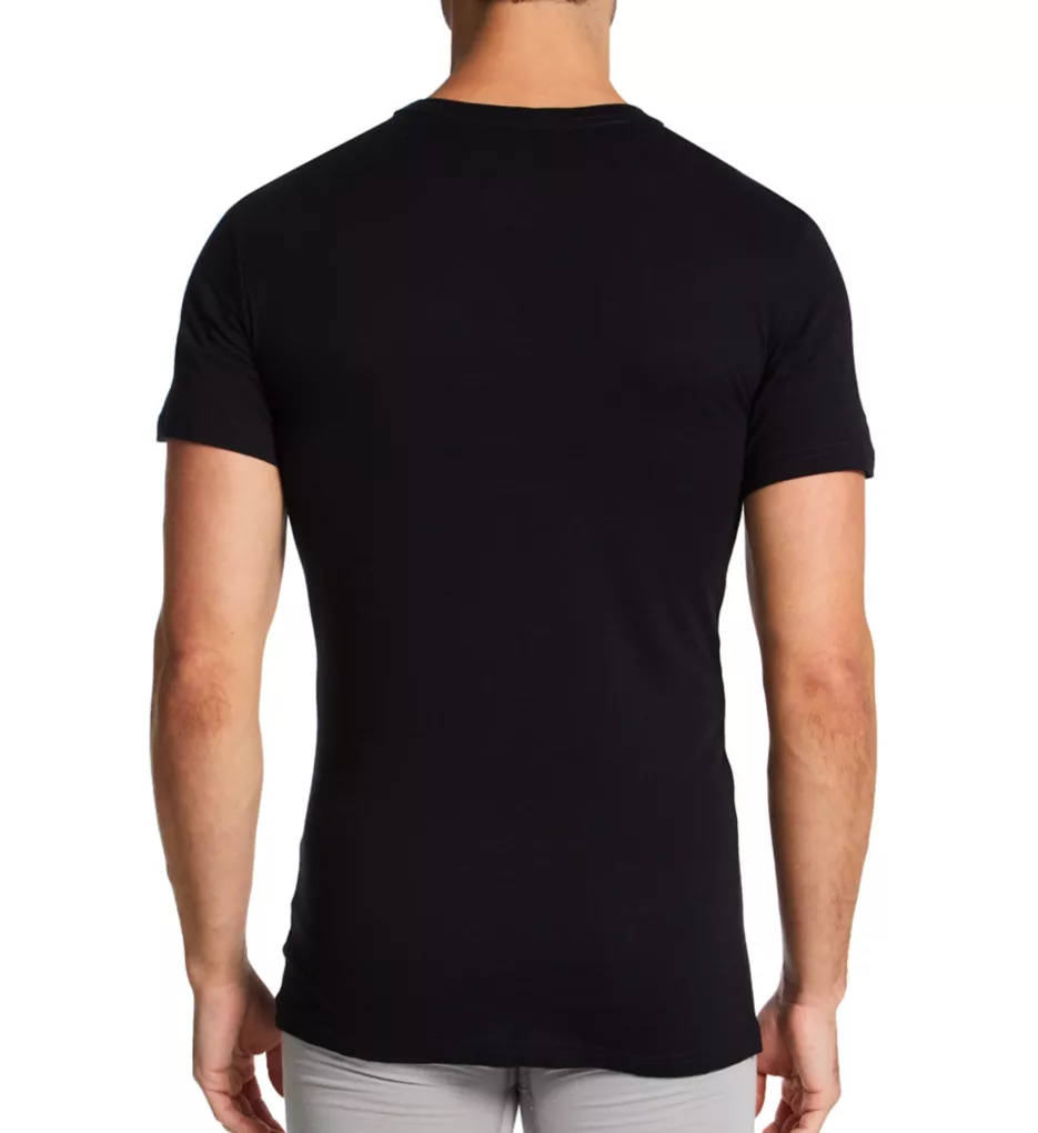 Slim Fit 100% Cotton Crew T-Shirt - 3 Pack POBLAC S